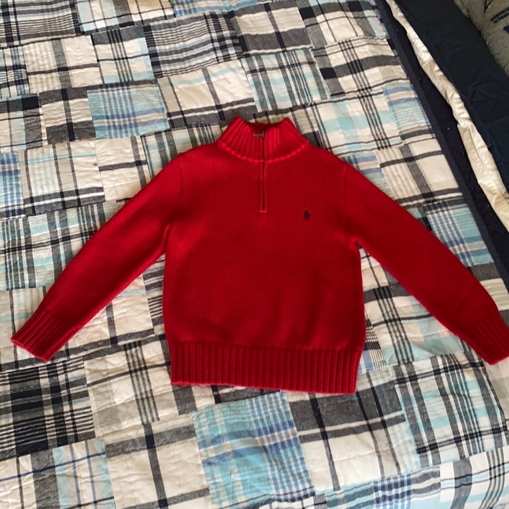 Polo Half Zip Up sweater